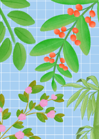 The green leaves are blooming brightly