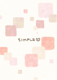 watercolor square Pink18 from Japan