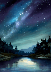 Beautiful starry night view#2790