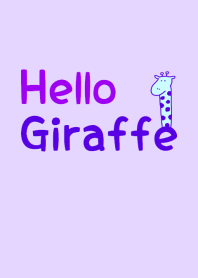 Hello Giraffe purple 11