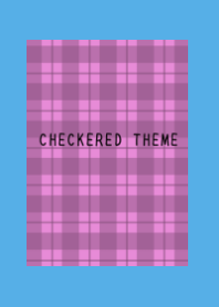 PINK CHECKERED THEMEj-BLUE