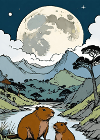Ukiyo-e - Capybara 4962a8
