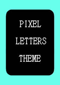 PIXEL LETTERS THEME[BLACK]j-NEON MINT