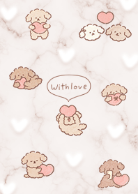 pinkbrown Toy poodle delivering love03_2