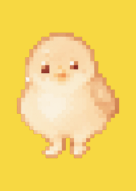 Chick Pixel Art Tema Amarelo 01