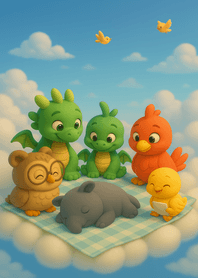 みんなで見守る午後の夢