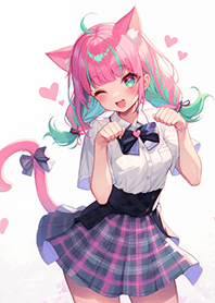 俏皮の貓咪學生妹❤