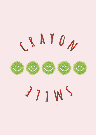 Crayon Pink & Green / Smile