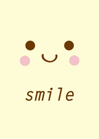 Minimalistic yellow smile