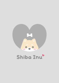 柴犬2 骨 [苔灰色]