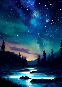 Beautiful starry night view#532