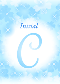 C-Initial-Flower-Light blue
