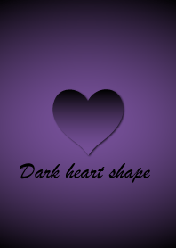 Dark heart shape - Purple 2 -
