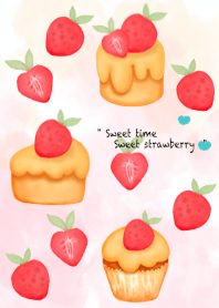 Sweet time with strawberry dessert 12