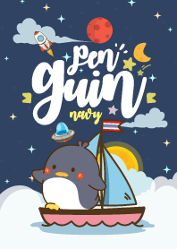 Penguin Lovely Galaxy Navy Blue