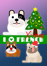 I LOVE FRENCHIE (X-mas)