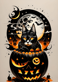 cat halloween 4aD4bB