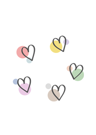 可愛療癒愛心塗抹