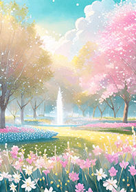 優美な春の風景の着せかえ(Spring-824)