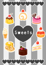 Many sweets! -black- Revised