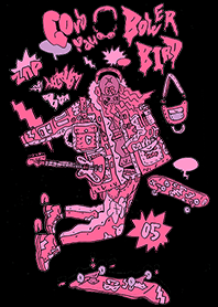 STREET SKATEBOARD GIRL GRAFFITI 05 6