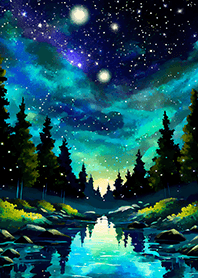 Beautiful starry night view#1752