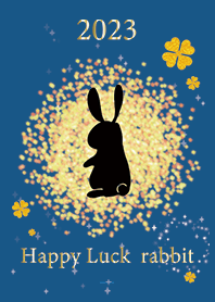 Blue : Rabbit Raise your fortune