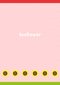 Summer sunflowers2 on red