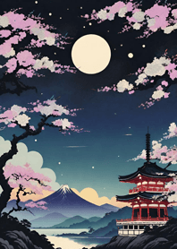 Moon in the dark night 49f3cc