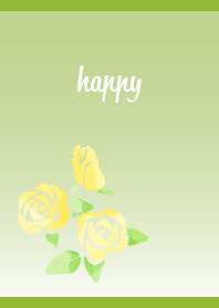 pale yellow rose on moss green