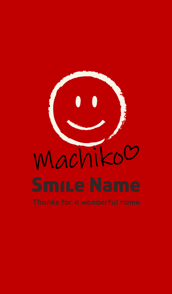 Smile Name MACHIKO
