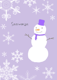 Boneco de neve nórdico: roxo violeta