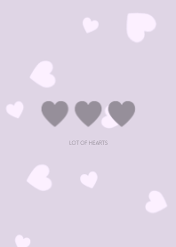 lot of hearts  #dusty purple