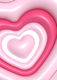 3D Lovely Heart Pop : Pink