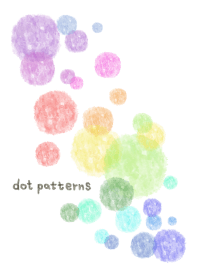 watercolor painting-dot pattern3 -