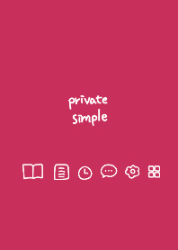 Private simple -scarlet-
