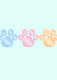 可愛いパステル肉球