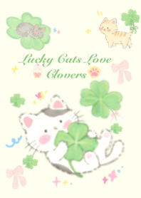 Lucky Cats Love Clovers