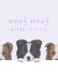 Woof Woof - Border Collie - PURPLE