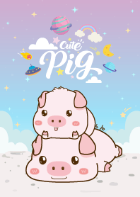 Cute Pigs Pea Flower