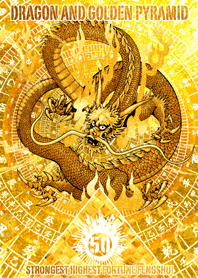Golden dragon and Feng Shui Lucky 50