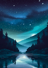 Beautiful starry night view#1378