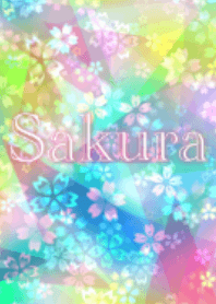 Colorful SAKURA pattern