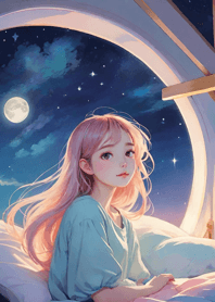 Comfortable day on the bed girl 83997B