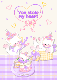 You stole my heart (purple)
