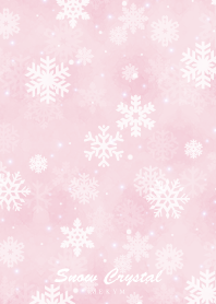 Snow Crystal -Watercolor Pink-