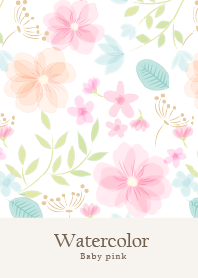 Watercolor Baby Pink