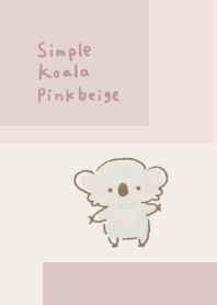 simple koala pink beige.