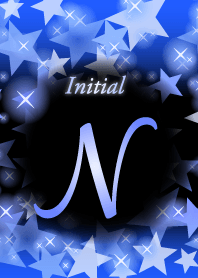 N-Initial-Star-Cobalt blue