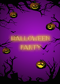 Pumpkin Halloween Party! Purple color